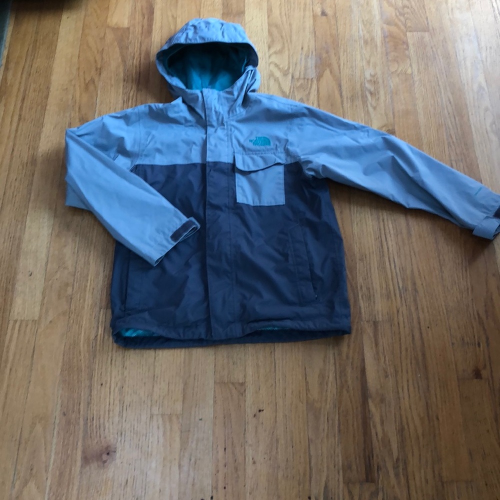 Youth 10-12 north face 2 in 1 jacket